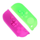 Handle Silicone Sleeve Switch Case for Nintendo Switch NS(Green+Purple)