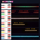 60"LED Car Trunk RGB Dynamic Tailgate Rear Turn Signal Brake Warning Light Strip