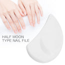 Half Moon Nail File Manicure Accessories Reusable Girls Nail Makeup Tools