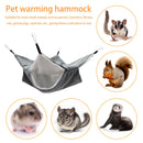 Small Animal Hammocks Warm Plush Bunkbed Pet Hideout Crystal (Grey M) Newly