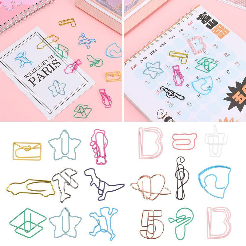 Desktop Storage Memo Desk Organizer Binder Clip Paper Clips Stationery Bookmark