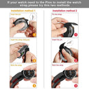 Nylon Loop Strap for Garmin Fenix 7/6 Pro/5/5 Plus Watch Band (22mm Black)