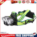 30000LM 5X XM-L T6 LED  Headlamp Headlight + USB Cable +2X Batteries