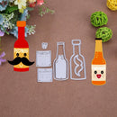 1set Drinks Metal Cutting Dies Stencils DIY Scrapbooking Embossing Decor(C)