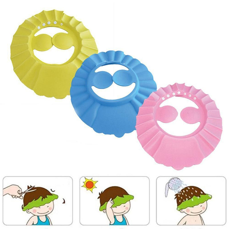 Waterproof Portable Shampoo Hat Bath Visor Baby Shower Caps Wash Hair Shield