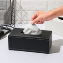 Container PU Leather Napkin Paper Bag Storage Cover Paper Towel Box Tissue Case