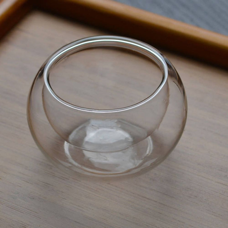Wall Heat Resistant Espresso Coffee Cups Tea Cups Mini Glass Cup Kungfu Teacup