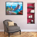 DIY Diamond Painting Kits Beach Full Round Drill Rhinestone Picture Home Deco