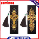 2x DIY Diamond Painting Leather Bookmarks Tassel Cross Embroidery Page Marker