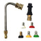 Pressure Washer Gun Adapter 120 Degree Extension Wand 5 Tips for Karcher