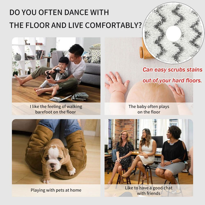 Washable Replacement Mop Pads Mopping Pads Mop Cloth Cleaning Robot Mop Rags