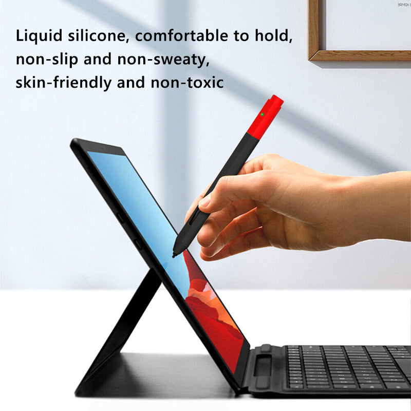 Stylus Protective Cover Non-slip Sweat-proof Tablet Pen Protector (Black) Newly