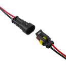 5Set Car Motorcycle Waterproof Plug Car Male Female Electrical Connector Plug`