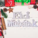 Eid Mubarak Wooden Letter Ornament Islamic Ramadan Dining Party Decors Supply