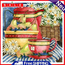 5D DIY Diamond Painting Fruit Tea Full Drill Rhinestone Mosaic Art Picture Kit