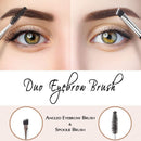 Multicolor Dual Purpose Eyebrow Comb Cosmetic Tools Makeup Brush Eyelash Curl