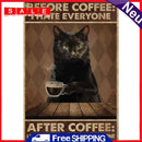 Diamond Painting 5D Full Round Drill Mosaic DIY Cat Retro Poster Kit Room Decor