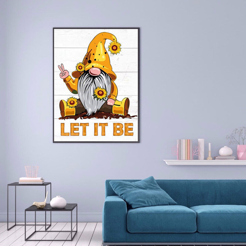 40x50cm DIY Gnome Oil Paint By Numbers Picture Home Living Room Wall Decoration