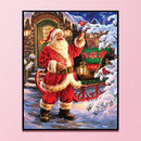 Full Cross Stitch Santa Claus 11CT Stamped DIY Christmas Decor (SZX1003)