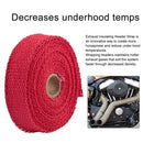 5m Thermal Exhaust Pipe Wrap Heat Resistant Cloth for Car Motorcycle (Red) Newly