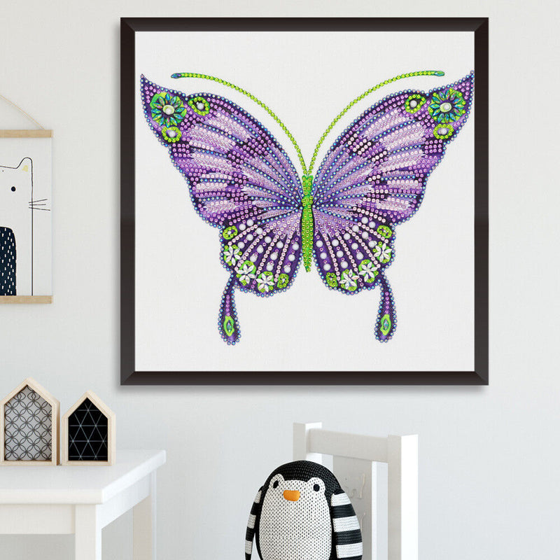 5D DIY Special Shaped Diamond Painting Butterfly Embroidery Craft Kits Wall Art