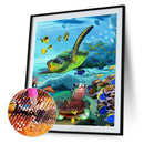 Sea Turtle DIY Diamond Painting Kits Full Round Drill Home Wall Decor (V2407)