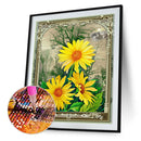 Blooming Art Flower in Metal Frame Diamond Painting Full Drill 30x40cm (A2294