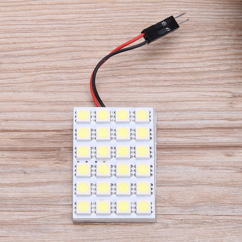 T10 5050 24SMD LED Panel Car Interior White Light Festoon Dome Lamp Blub Newly