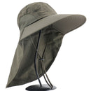 Men Women Fishing Sun Hat UV Protection with Neck Cover Outdoor Sunshade Cap