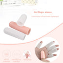 5pcs Gel Finger Cap Protect Cracked Cover Cots Hand Skin Care (Closed Pink)