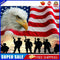 DIY Paint By Number Kit Flag Eagle Abstract No Frame for Home Decoration