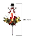 Christmas Decorative Lights 2 Modes Solar Snowman Lawn LED Lights for Path