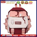 Preppy Style Women Cartoon Contrast Color Knapsack Girls Cute Large Handbags