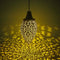 2X Solar Metallic Hollow Projection Lamp Outdoor Hanging Light Garden Decor