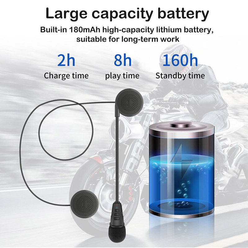 Helmet Bluetooth-compatible Headphone Wireless Motorcycle Sports Headset Newly