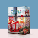 Ornamental Diamond Painting LED Lamp Hanging Xmas Tree Santa DIY Hand Craft B