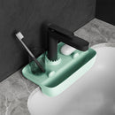 Faucet Splash-Proof Draining Rack Silicone Kitchen Sink Collection Pad Non-Slip.