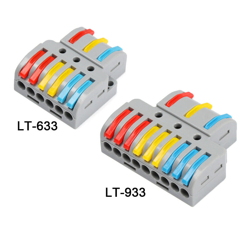 Wiring Quick Wire Connector Terminal Block Push-in Conductor Cable Connectors