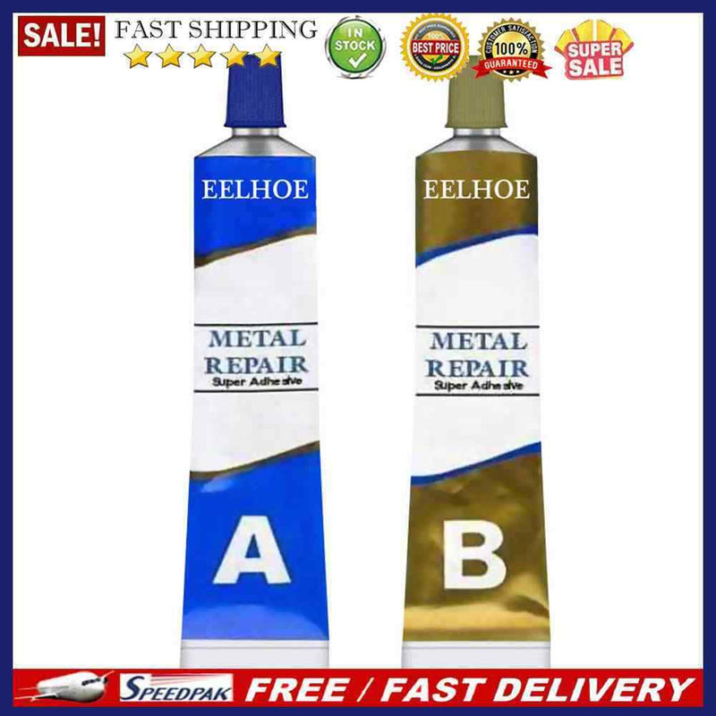 2pcs AB Glue Metal Repair Adhesive Super Glue Curing Liquid Steel Strong Seal