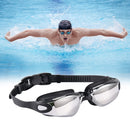 Electroplating HD Swimming Eyewear for Women Men UV Protection Anti-fog Goggles