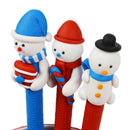Soft Pottery Black Ink Ballpoint Pen Cartoon Santa Claus Christmas Snowman