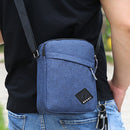 Men Retro Oxford Spinning Shoulder Bag Sports Outdoor Small Handbag (Blue)