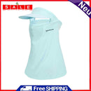 Golf Sun Visor Hat UPF 50+ Ice Silk Face Cover Neck Gaiter for Outdoor Sports