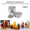 Metal Mason Jar Lids-Food Grade Airtight Silicone Seal Regular Mouth Can Lids