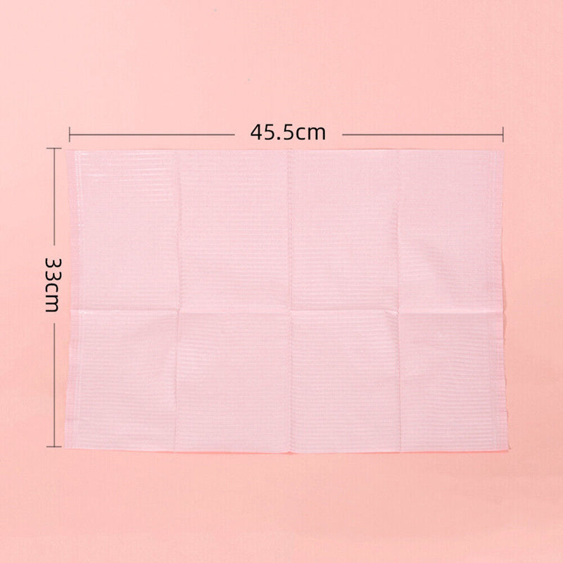 Disposable Tattoo Table Cloth Anti-Oil Sanitary Bed Sheet (125pcs)(Pink)