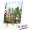 Garden Castle Oil Paint By Numbers DIY Handpainted on Canvas Wall Art Picture