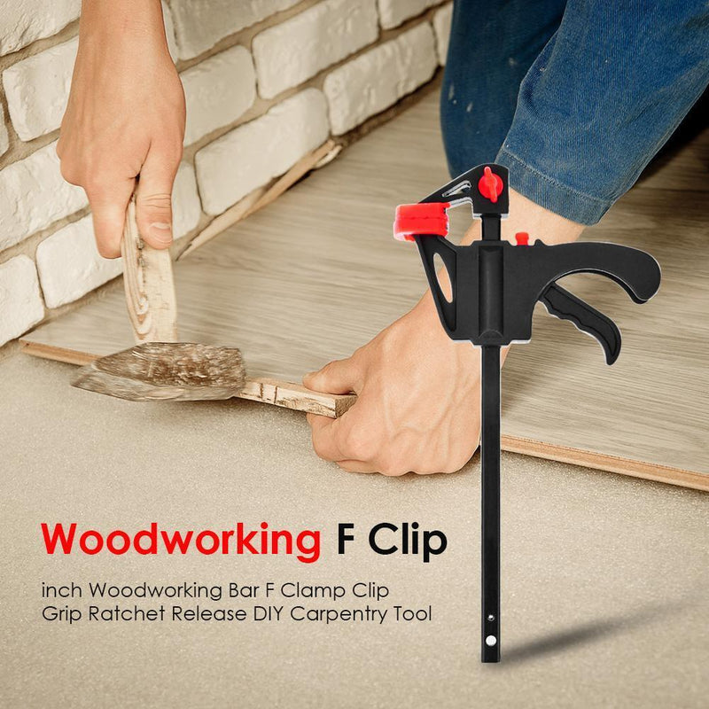4 inch Woodworking Bar F Clamp Clip Grip Release DIY Carpentry Tool (2pcs) Newly