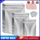 50pcs Mylar Bags for Food Storage Resealable Grain Bean Packaging Pouch Bag