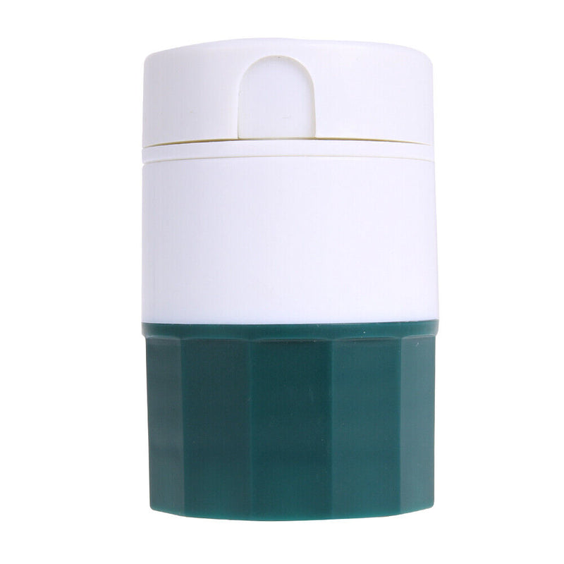 Medicine Cracker Cutter Grinding Pill Box Cutting Tablets Box(Green)