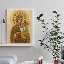 Handmade DIY Hand Painted Paint By Numbers Oil Canvas Picture Virgin Child Kit